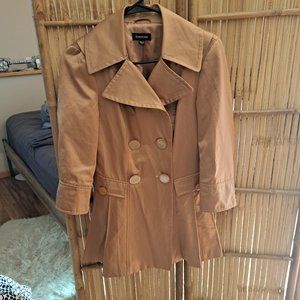 bebe gold flare party jacket